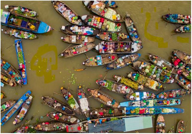 Trải nghiệm chợ nổi độc đáo Trải nghiệm chợ nổi độc đáo