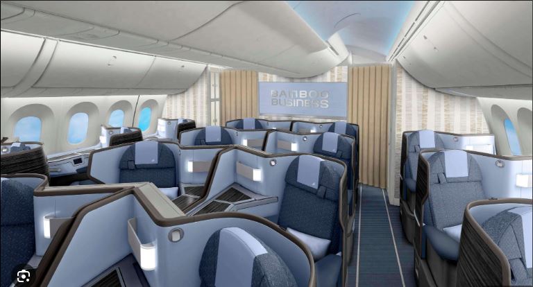 Ghế hạng thương gia ở Bamboo Airways Ghế hạng thương gia ở Bamboo Airways