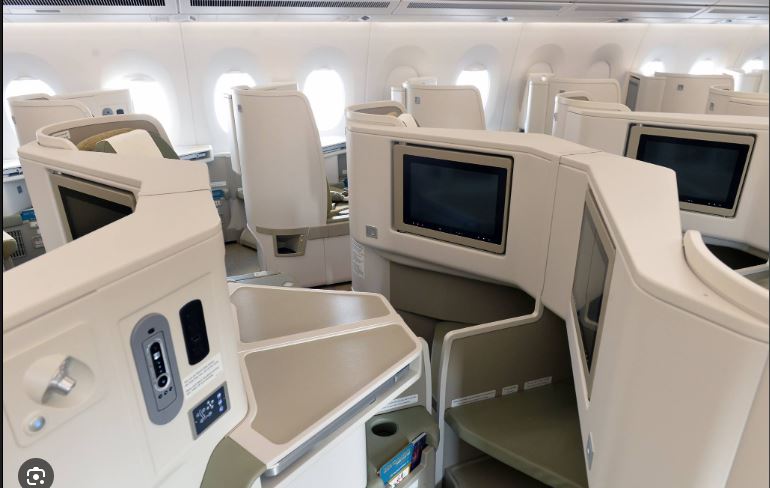 Ghế hạng thương gia ở VIetnam Airlines Ghế hạng thương gia ở VIetnam Airlines